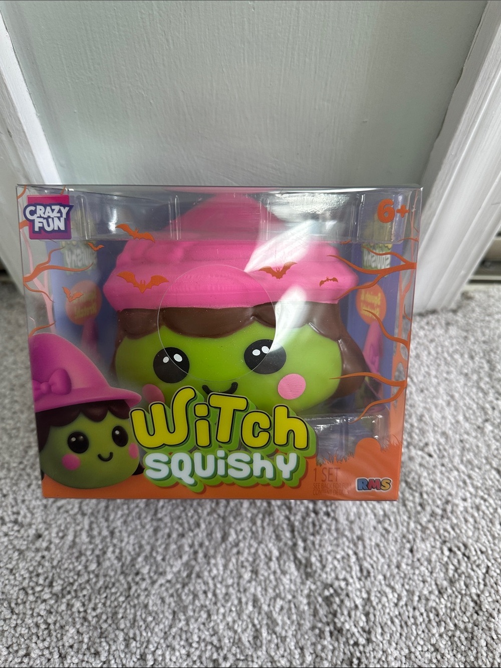 Witch Squishy Toy - Pink & Green
